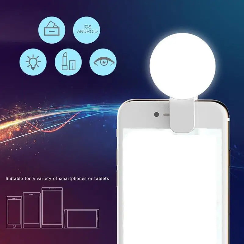 Mini Lumière LED Portable – Éclairage Selfie pour Téléphone, TikTok & Vidéo