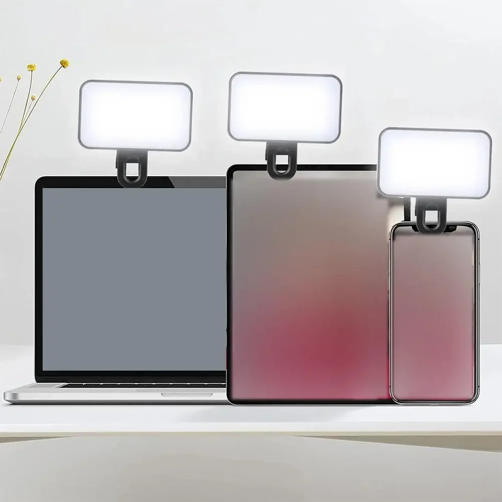 Mini Anneau LED Rechargeable – Éclairage Pro pour Selfie, Vidéo & Streaming (3 Modes)